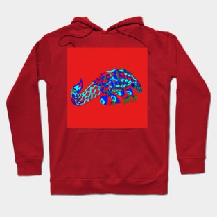 anteater pangolin ecopop in lovely colors Hoodie